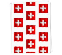 Azeeda A1 'Waving Switzerland Flag' Gift Wrap/Wrapping Paper Sheet (GI00047162)