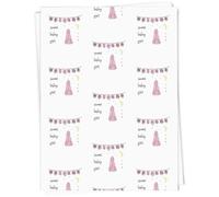 Azeeda A1 'Welcome Sweet Baby Girl' Gift Wrap/Wrapping Paper Sheet (GI00115283)