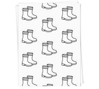 Azeeda A1 'Wellington Boots for a Rainy Day' Gift Wrap/Wrapping Paper Sheet (GI00114005)
