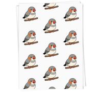 Azeeda A1 'Zebra Finch' Gift Wrap/Wrapping Paper Sheet (GI00124016)