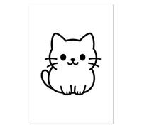 Azeeda A4 'Chibi Cat' Wall Poster/Print (PP00347131)