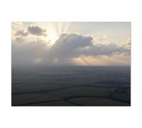 Azeeda A4 'Morning Light Breaking over Farmland' Wall Poster/Print (PP00352610)