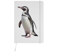 Azeeda A5 'African Penguin' White Hardcover Ruled Notebook (NB00089655)