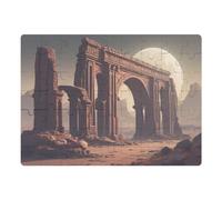 Azeeda A5 'Alien Ruins Moon' Magnetic Jigsaw Puzzle (JI00000688)