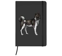Azeeda A5 'American Akita' Black Hardcover Ruled Notebook (NB00036124)