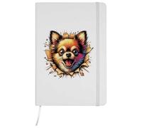 Azeeda A5 'Angry Chihuahua Breakout' White Hardcover Ruled Notebook (NB00087324)