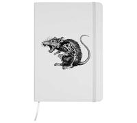Azeeda A5 'Angry Zombie Rat' White Hardcover Ruled Notebook (NB00093157)