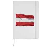 Azeeda A5 'Austria Flag' White Hardcover Ruled Notebook (NB00092921)
