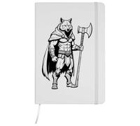 Azeeda A5 'Barbarian Wolf' White Hardcover Ruled Notebook (NB00093939)