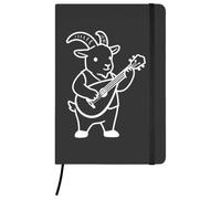 Azeeda A5 'Bard Goat' Black Hardcover Ruled Notebook (NB00097544)