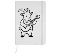 Azeeda A5 'Bard Goat' White Hardcover Ruled Notebook (NB00097543)