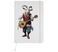 Azeeda A5 'Bard Goat' White Hardcover Ruled Notebook (NB00097545)