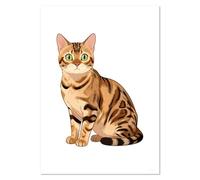 Azeeda A5 'Bengal Cat' Wall Poster/Print (PP00352903)