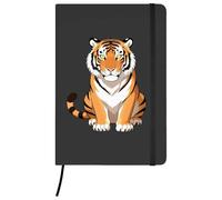 Azeeda A5 'Bengal Tiger' Black Hardcover Ruled Notebook (NB00088373)