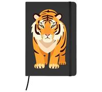 Azeeda A5 'Bengal Tiger' Black Hardcover Ruled Notebook (NB00088375)