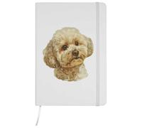 Azeeda A5 ' Bichon Frisé Dog Portrait' White Hardcover Ruled Notebook (NB00087627)