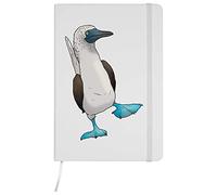Azeeda A5 'Blue Footed Booby Bird' White Hardcover Ruled Notebook (NB00050385)