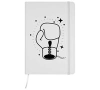 Azeeda A5 'Boxing Glove with Sparkles' White Hardcover Ruled Notebook (NB00089561)