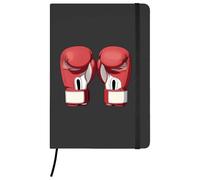 Azeeda A5 'Boxing Gloves' Black Hardcover Ruled Notebook (NB00094370)
