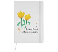 Azeeda A5 'Bring Me Flowers' White Hardcover Ruled Notebook (NB00087068)