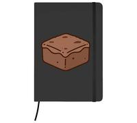 Azeeda A5 'Brownie Square' Black Hardcover Ruled Notebook (NB00093424)