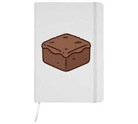 Azeeda A5 'Brownie Square' White Hardcover Ruled Notebook (NB00093423)