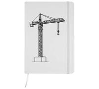 Azeeda A5 'Building Crane' White Hardcover Ruled Notebook (NB00082184)