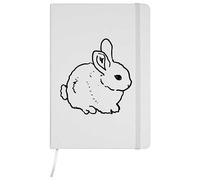 Azeeda A5 'bunny rabbit' White Hardcover Ruled Notebook (NB00053142)