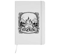 Azeeda A5 'Burning Campfire' White Hardcover Ruled Notebook (NB00092592)