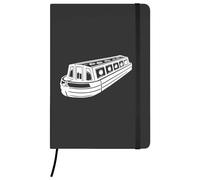 Azeeda A5 'Canal Boat' Black Hardcover Ruled Notebook (NB00065587)