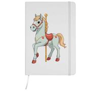 Azeeda A5 'Carousel Horse' White Hardcover Ruled Notebook (NB00093341)