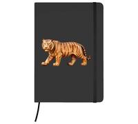 Azeeda A5 'Carved Tiger' Black Hardcover Ruled Notebook (NB00092806)