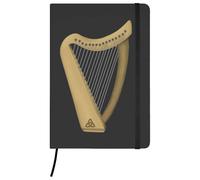 Azeeda A5 'Celtic Harp' Black Hardcover Ruled Notebook (NB00092326)