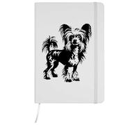 Azeeda A5 'Chinese Crested Dog' White Hardcover Ruled Notebook (NB00094755)