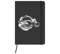 Azeeda A5 'Christmas Guinea Pig' Black Hardcover Ruled Notebook (NB00086729)