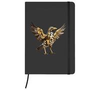 Azeeda A5 'Clockwork Raven' Black Hardcover Ruled Notebook (NB00092260)