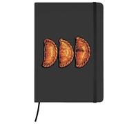 Azeeda A5 'Cornish Pasties' Black Hardcover Ruled Notebook (NB00093596)