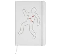Azeeda A5 'Crime Scene Outline' White Hardcover Ruled Notebook (NB00084354)