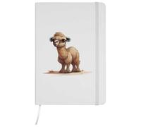Azeeda A5 'Cute Baby Camel Watercolor Illustration ' White Hardcover Ruled Notebook (NB00076016)