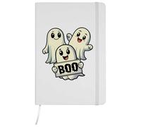 Azeeda A5 'Cute Halloween Ghosts' White Hardcover Ruled Notebook (NB00083696)