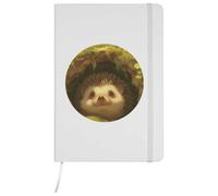 Azeeda A5 'Cute Happy Hedgehog' White Hardcover Ruled Notebook (NB00094117)