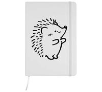 Azeeda A5 'Cute Hedgehog Standing' White Hardcover Ruled Notebook (NB00086602)