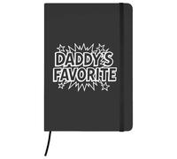 Azeeda A5 'Daddy's Favorite' Black Hardcover Ruled Notebook (NB00093090)