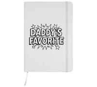 Azeeda A5 'Daddy's Favorite' White Hardcover Ruled Notebook (NB00093089)