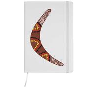 Azeeda A5 'Decorative Boomerang' White Hardcover Ruled Notebook (NB00088704)