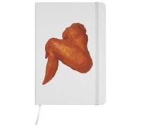 Azeeda A5 'Delicious Cooked Chicken Wing Appetizer' White Hardcover Ruled Notebook (NB00084316)