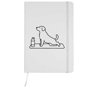 Azeeda A5 'Dog Doing Yoga' White Hardcover Ruled Notebook (NB00090556)