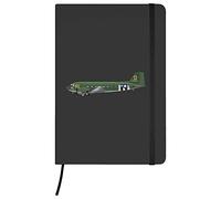 Azeeda A5 'Douglas C-47 Skytrain' Black Hardcover Ruled Notebook (NB00028069)