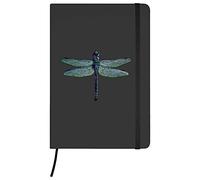 Azeeda A5 'Dragonfly' Black Hardcover Ruled Notebook (NB00028975)