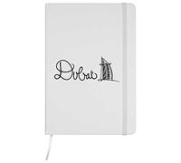 Azeeda A5 'Dubai Text' White Hardcover Ruled Notebook (NB00005641)